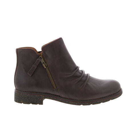 Aetrex Mila LB304 Womens Brown Nubuck Zipper Ankle & Booties Boots