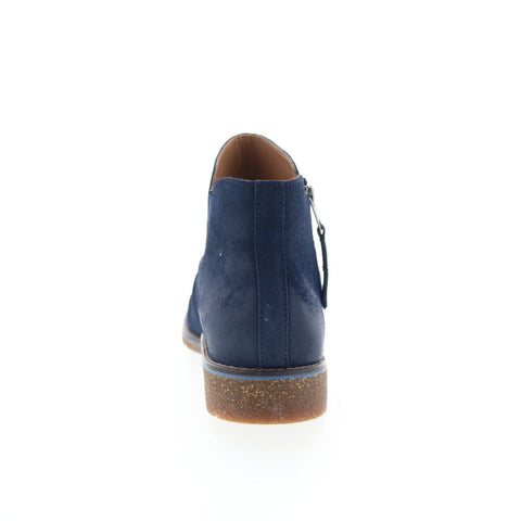 Aetrex Mila LB305 Womens Blue Suede Zipper Casual Dress Boots