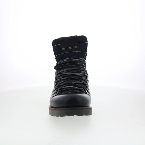 Pajar Leathem 77649 Mens Black Leather Lace Up Ankle Boots