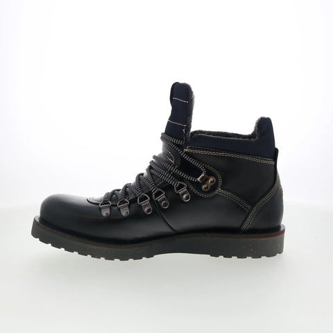 Pajar Leathem 77649 Mens Black Leather Lace Up Ankle Boots