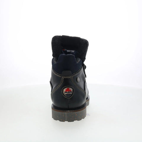 Pajar Leathem 77649 Mens Black Leather Lace Up Ankle Boots