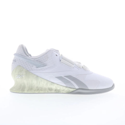 Reebok Legacy Lifter II Womens White Leather Athletic Weightlifting Shoes