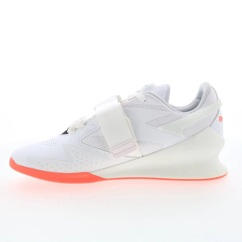 Reebok Legacy Lifter III Mens White Synthetic Athletic Weightlifting Shoes