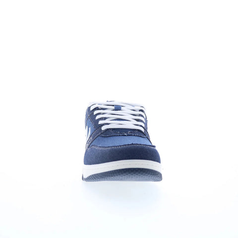 True Religion Legend Mens Blue Canvas Lace Up Lifestyle Sneakers Shoes