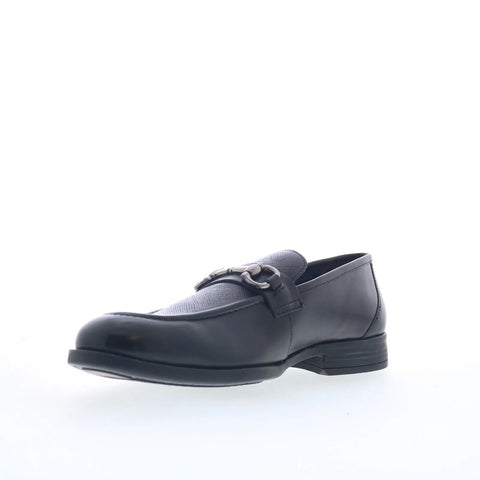 Steve Madden Lekter Mens Black Leather Loafers & Slip Ons Casual Shoes