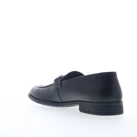 Steve Madden Lekter Mens Black Leather Loafers & Slip Ons Casual Shoes