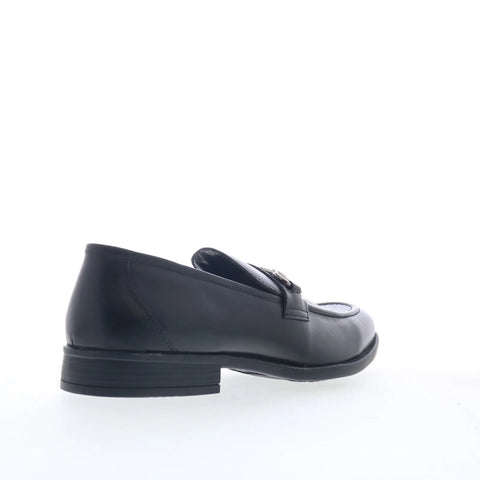 Steve Madden Lekter Mens Black Leather Loafers & Slip Ons Casual Shoes