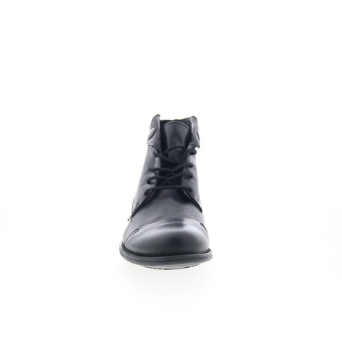 Miz Mooz Lennox Eu LENNOX-EU Womens Black Leather Ankle & Booties Boots