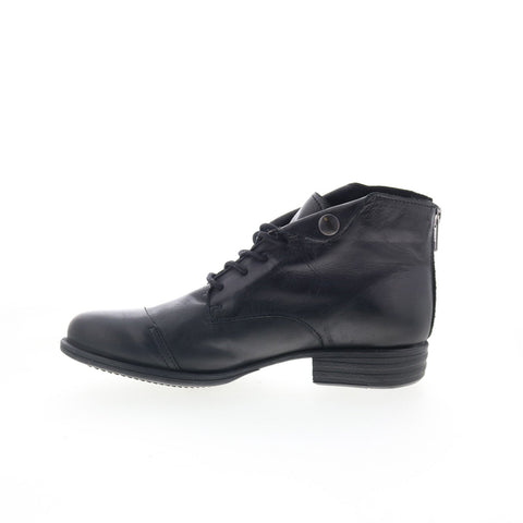 Miz Mooz Lennox Eu LENNOX-EU Womens Black Leather Ankle & Booties Boots