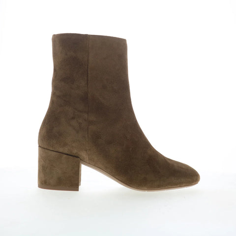 Aquatalia Leonora L540156 Womens Brown Suede Zipper Ankle & Booties Boots