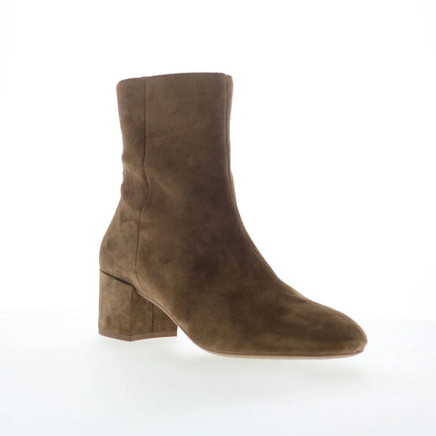Aquatalia Leonora L540156 Womens Brown Suede Zipper Ankle & Booties Boots