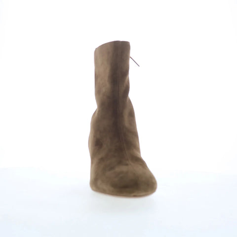 Aquatalia Leonora L540156 Womens Brown Suede Zipper Ankle & Booties Boots