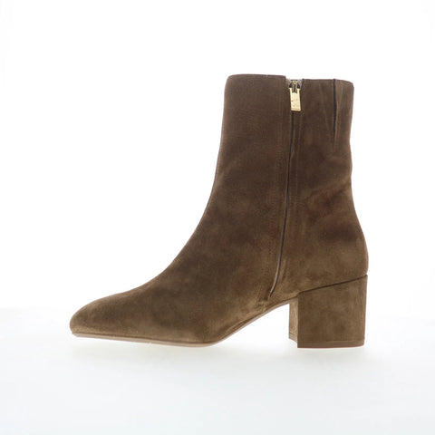 Aquatalia Leonora L540156 Womens Brown Suede Zipper Ankle & Booties Boots