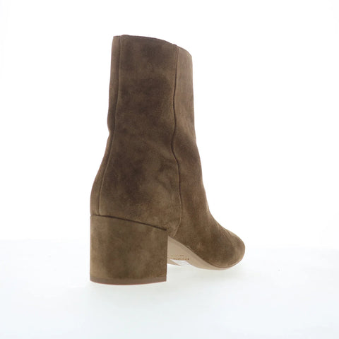 Aquatalia Leonora L540156 Womens Brown Suede Zipper Ankle & Booties Boots