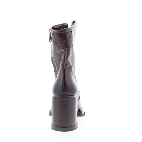 A.S. 98 Leti Womens Brown Leather Zipper Ankle & Booties Boots