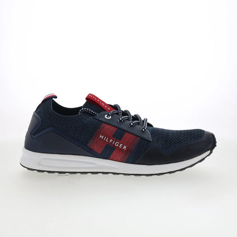 Tommy Hilfiger Lew TMLEW Mens Blue Mesh Lace Up Lifestyle Sneakers Shoes