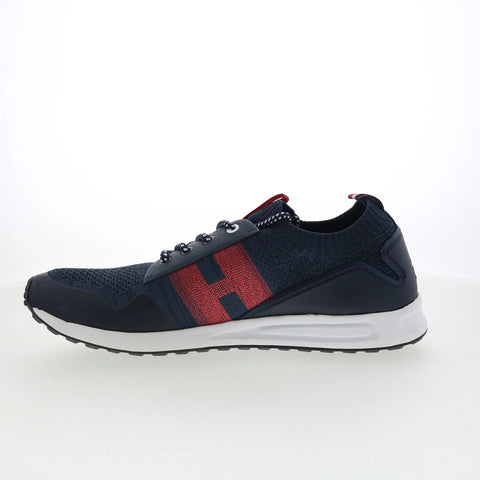 Tommy Hilfiger Lew TMLEW Mens Blue Mesh Lace Up Lifestyle Sneakers Shoes