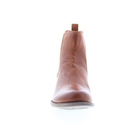 Miz Mooz Lewis Womens Brown Leather Slip On Chelsea Boots