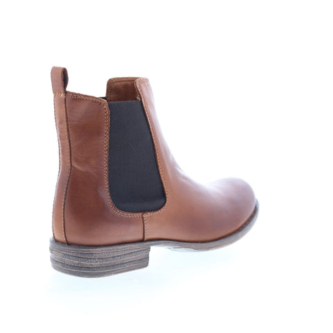 Miz Mooz Lewis Womens Brown Leather Slip On Chelsea Boots
