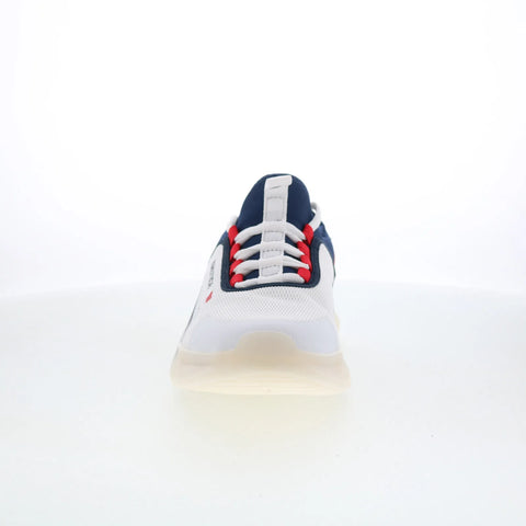 Nautica Liard CG5432 Mens White Canvas Lace Up Lifestyle Sneakers Shoes