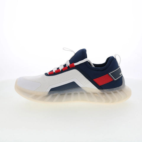 Nautica Liard CG5432 Mens White Canvas Lace Up Lifestyle Sneakers Shoes