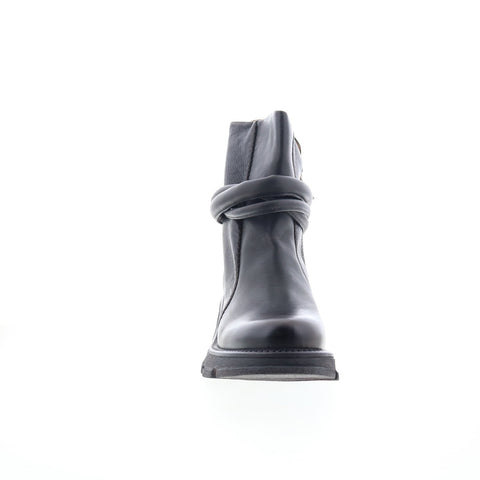 A.S. 98 Lider Womens Black Leather Zipper Casual Dress Boots