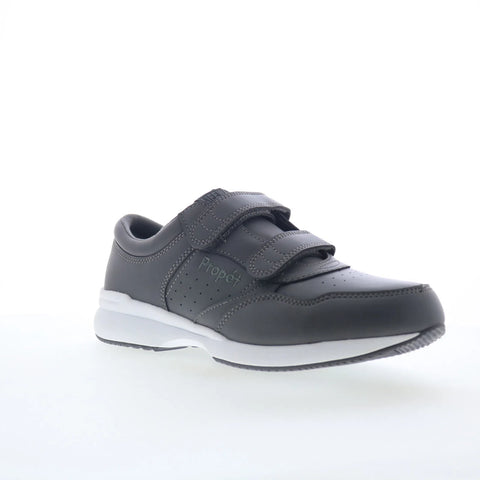Propet Life Walker Strap Mens Gray Extra Extra Wide 5E Sneakers Shoes