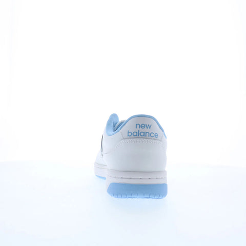 New Balance BB80 BB80BLU Mens White Leather Lifestyle Sneakers Shoes