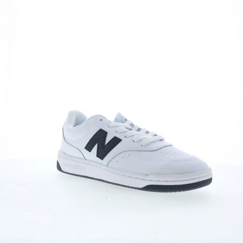 New Balance BB80 BB80BNN Mens White Leather Lace Up Lifestyle Sneakers Shoes