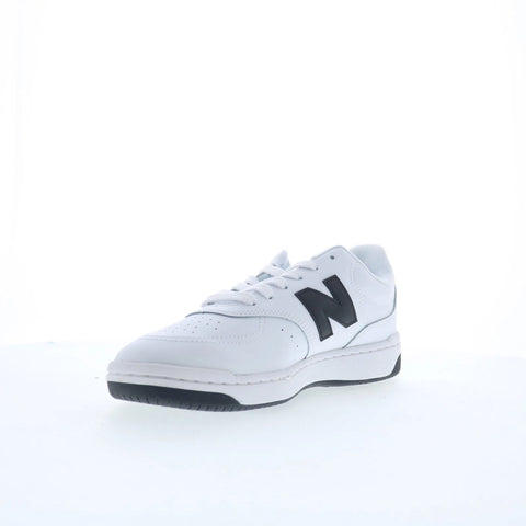 New Balance BB80 BB80BNN Mens White Leather Lace Up Lifestyle Sneakers Shoes
