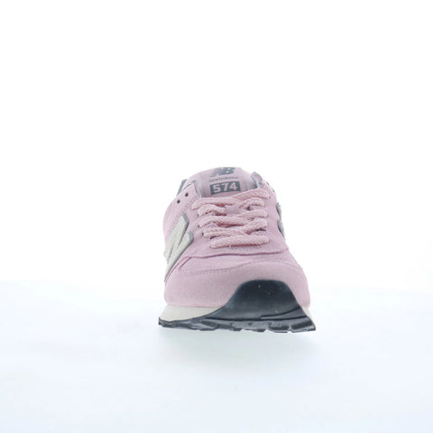 New Balance 574 WL574TNP Womens Pink Suede Lifestyle Sneakers Shoes