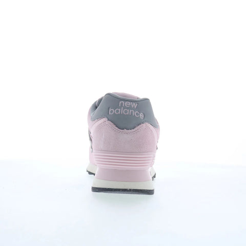 New Balance 574 WL574TNP Womens Pink Suede Lifestyle Sneakers Shoes