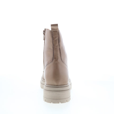 Miz Mooz Lilac Womens Brown Leather Zipper Casual Dress Boots
