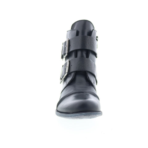 Miz Mooz Limelight Womens Black Leather Zipper Casual Dress Boots