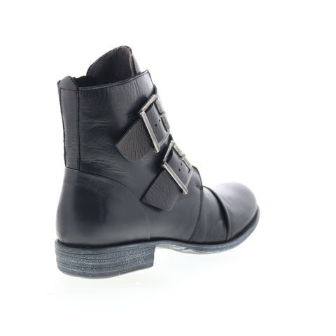 Miz Mooz Limelight Womens Black Leather Zipper Casual Dress Boots