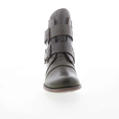 Miz Mooz Limelight Womens Green Leather Zipper Ankle & Booties Boots