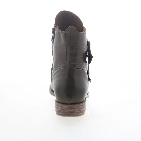 Miz Mooz Limelight Womens Green Leather Zipper Ankle & Booties Boots