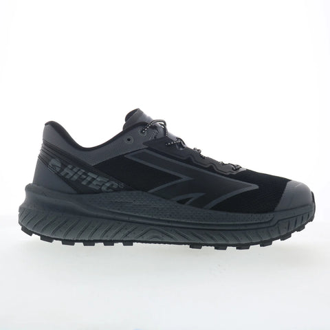 Hi-Tec Lina EZ CH80522M-BV Mens Black Mesh Lace Up Athletic Hiking Shoes