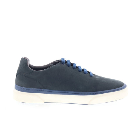 Studio Belvedere Lio Mens Blue Nubuck Lace Up Lifestyle Sneakers Shoes