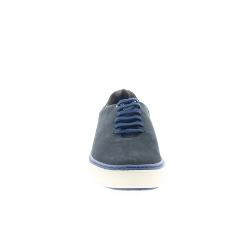Studio Belvedere Lio Mens Blue Nubuck Lace Up Lifestyle Sneakers Shoes