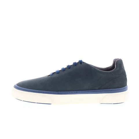 Studio Belvedere Lio Mens Blue Nubuck Lace Up Lifestyle Sneakers Shoes
