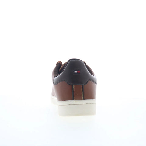Tommy Hilfiger Liston TMLISTON Mens Brown Leather Lifestyle Sneakers Shoes
