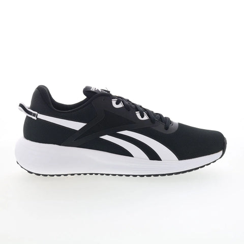 Reebok Lite Plus 3 Mens Black Mesh Lace Up Athletic Running Shoes