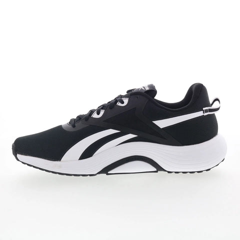 Reebok Lite Plus 3 Mens Black Mesh Lace Up Athletic Running Shoes