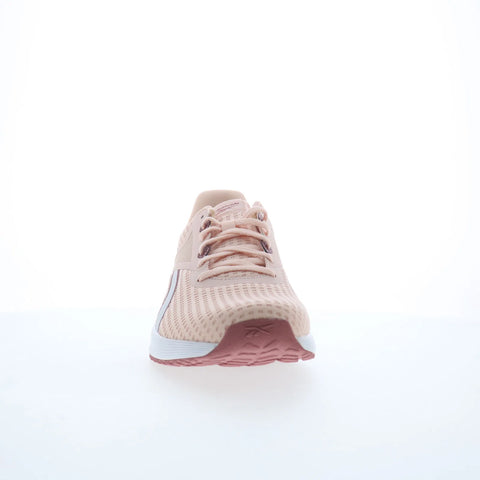 Reebok Lite Plus 3 Womens Pink Canvas Lace Up Lifestyle Sneakers Shoes