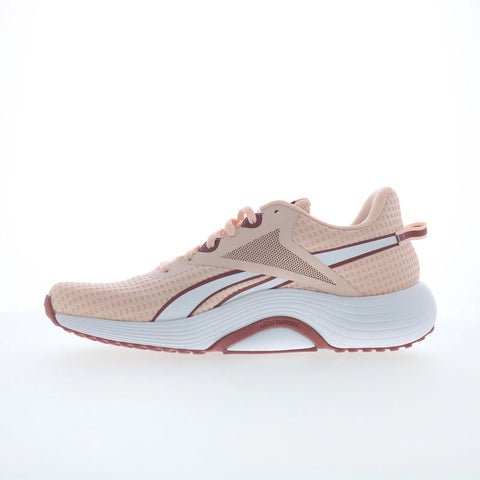 Reebok Lite Plus 3 Womens Pink Canvas Lace Up Lifestyle Sneakers Shoes