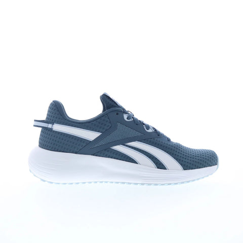 Reebok Lite Plus 3 Womens Blue Mesh Lace Up Lifestyle Sneakers Shoes