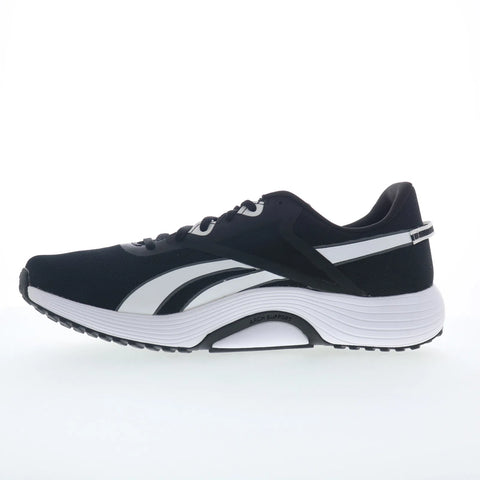 Reebok Lite Plus 3 Mens Black Mesh Lace Up Athletic Running Shoes