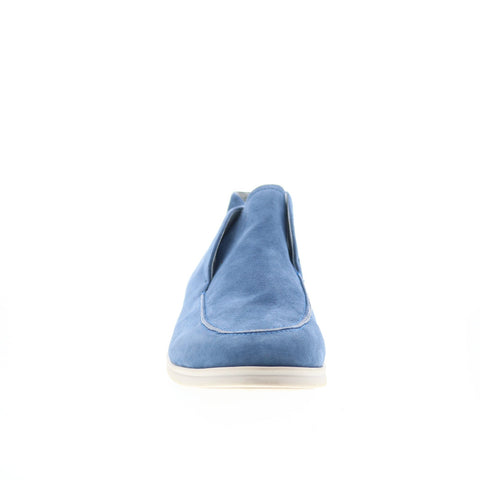 Zelli Italia Livorno HI Mens Blue Suede Slip On Lifestyle Sneakers Shoes