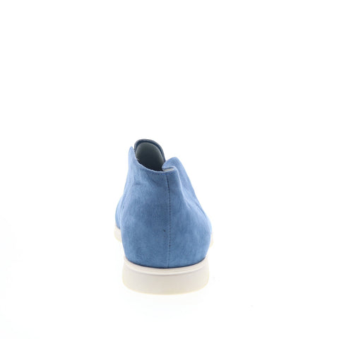 Zelli Italia Livorno HI Mens Blue Suede Slip On Lifestyle Sneakers Shoes
